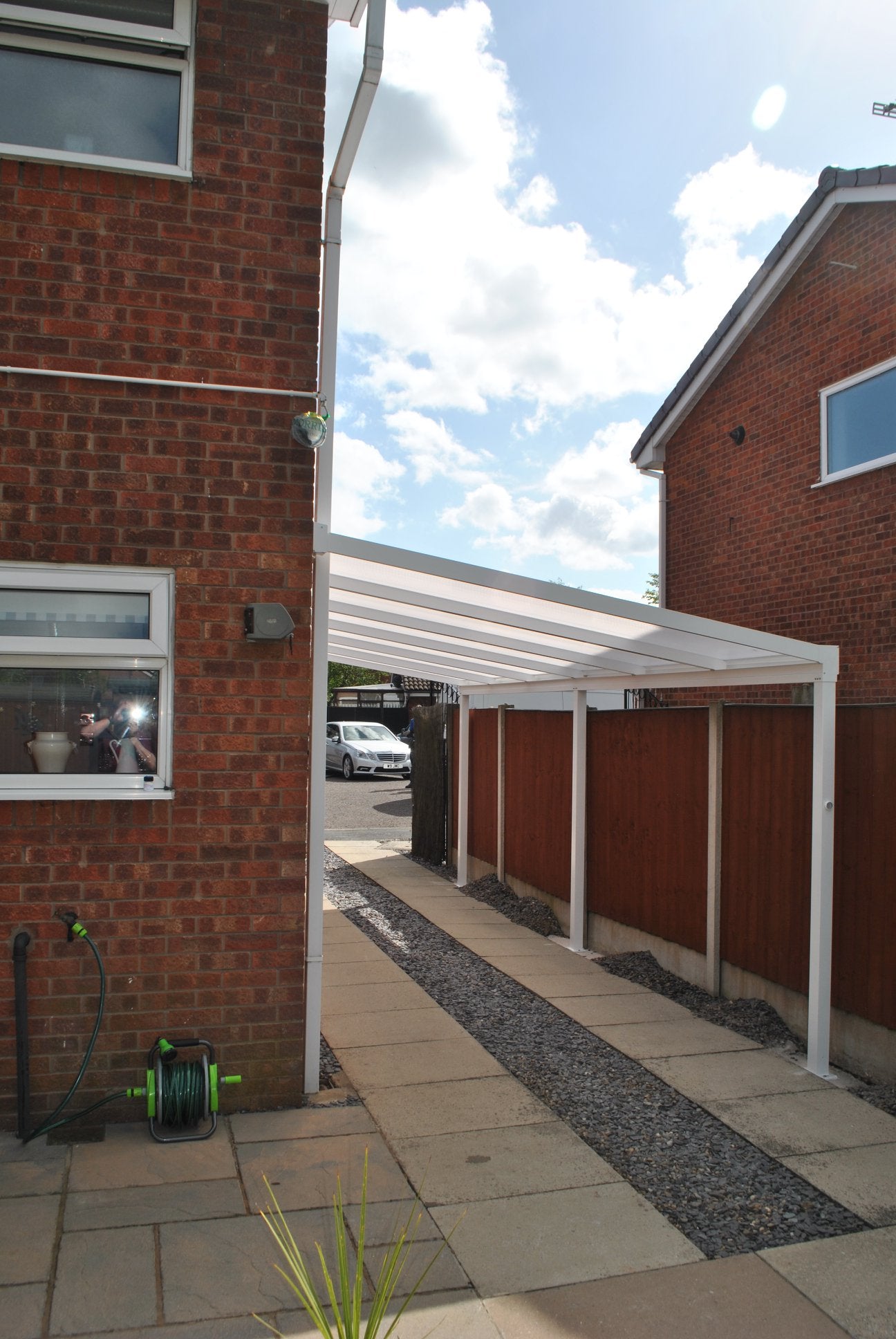 Lean-To Patio Canopy Kit White - Available in multiple sizes