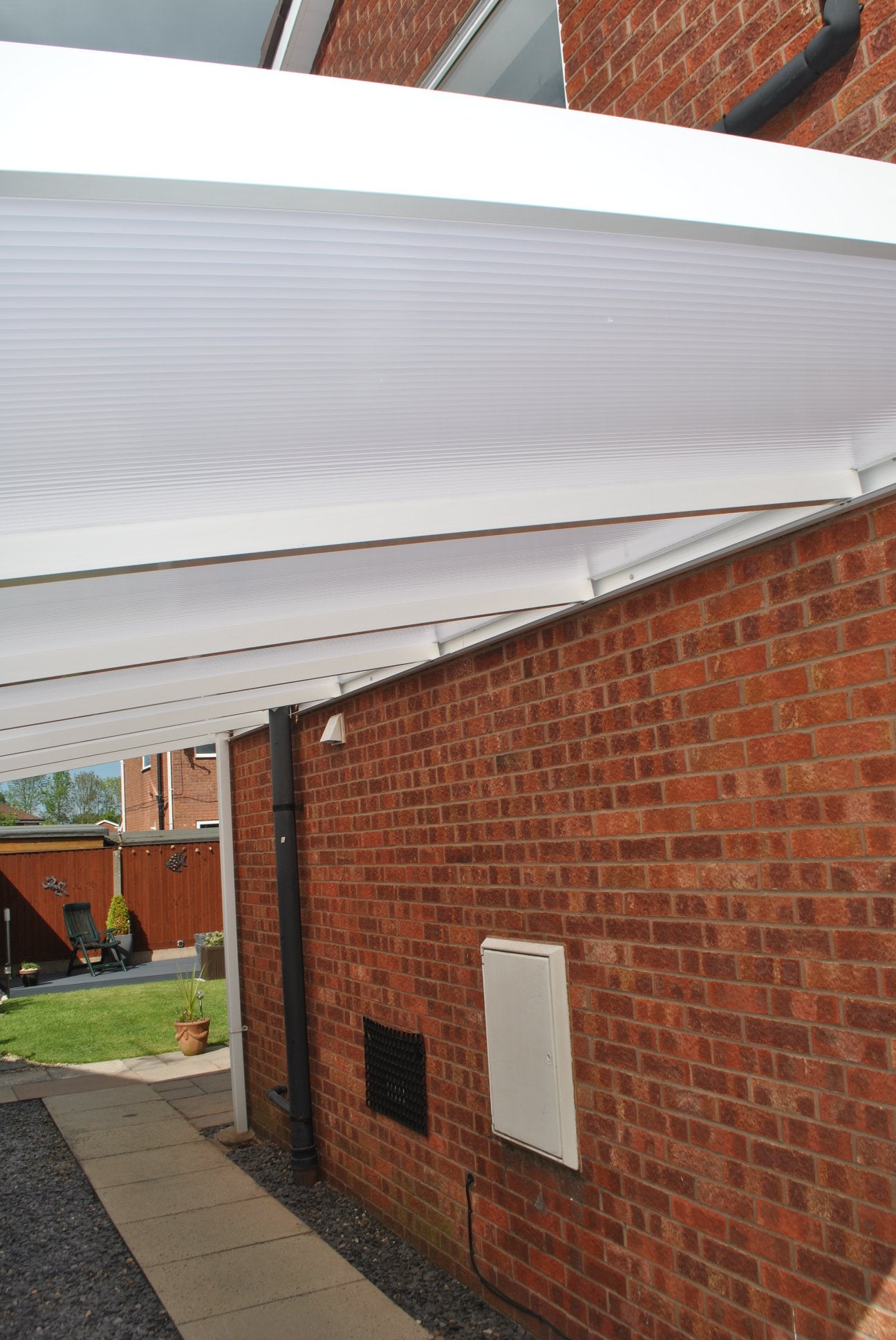Lean-To Patio Canopy Kit White - Available in multiple sizes