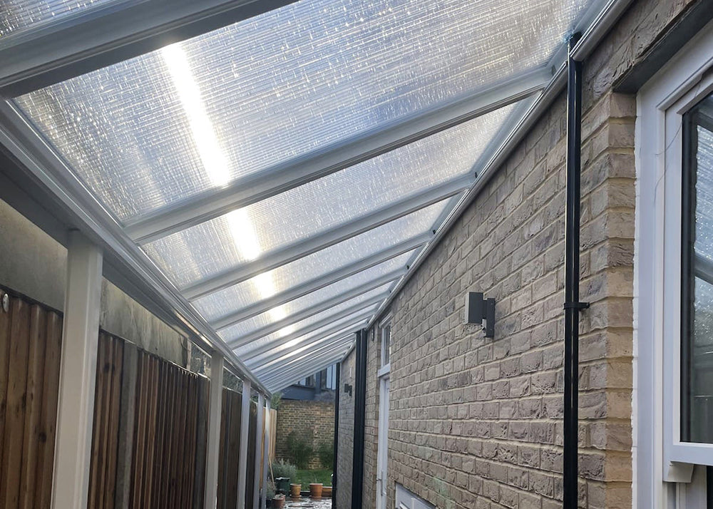 Lean-To Patio Canopy Kit White - Available in multiple sizes