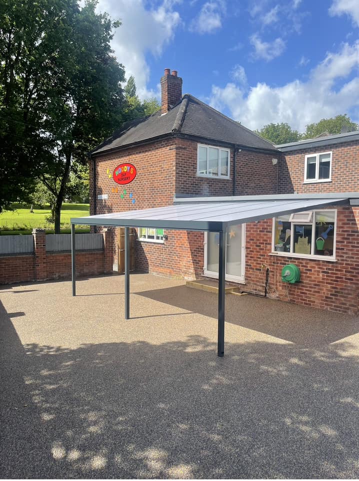 Lean-To Patio Canopy Kit Grey - Available in multiple sizes