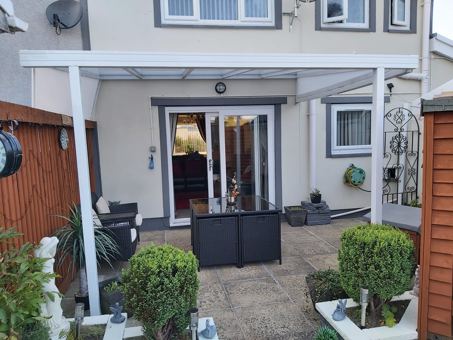Lean-To Patio Canopy Kit White - Available in multiple sizes
