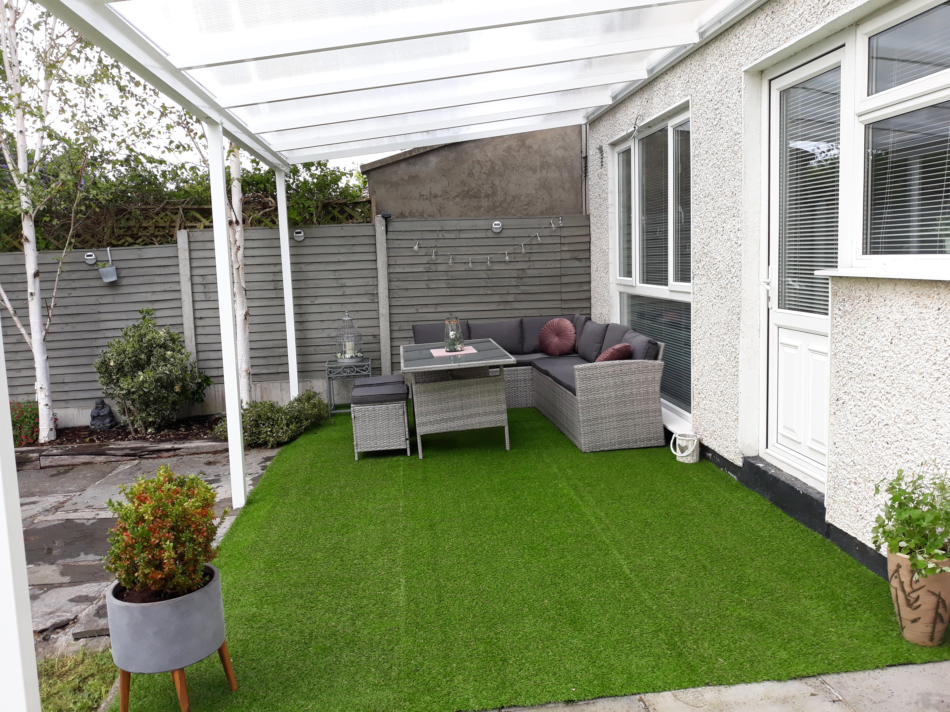 Lean-To Patio Canopy Kit White - Available in multiple sizes