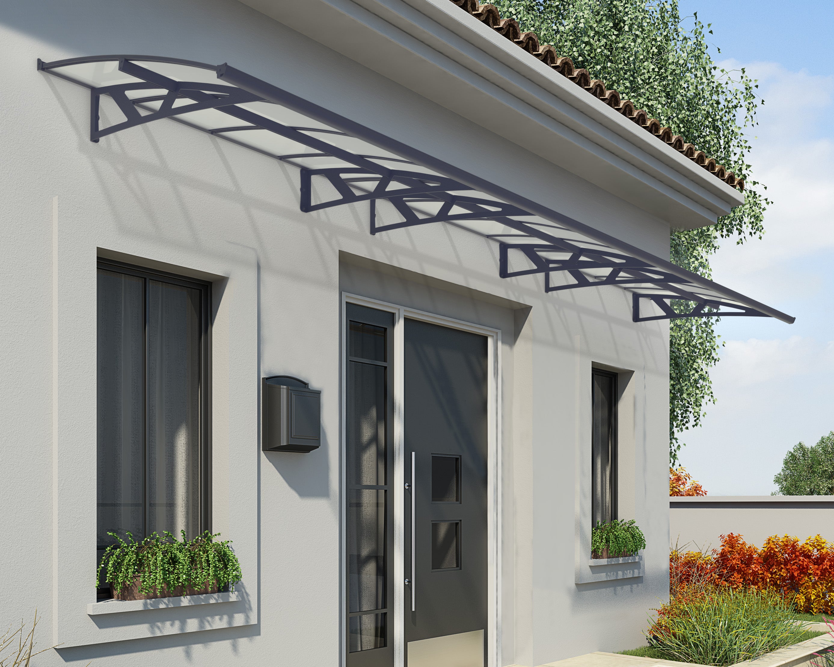 Amsterdam Door Canopy - 6705mm Wide x 1390mm Projection
