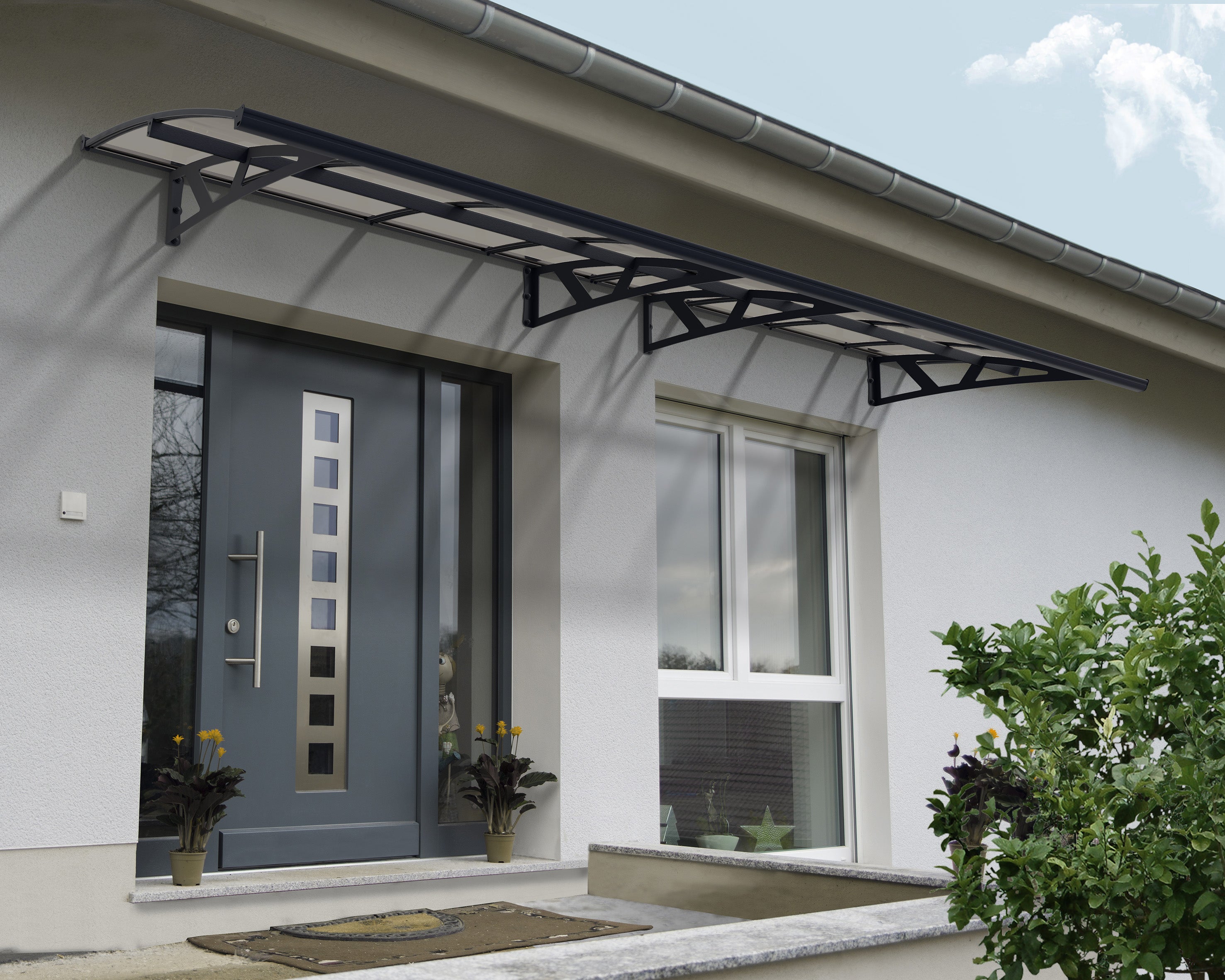 Amsterdam Door Canopy - 4470mm Wide x 1390mm Projection