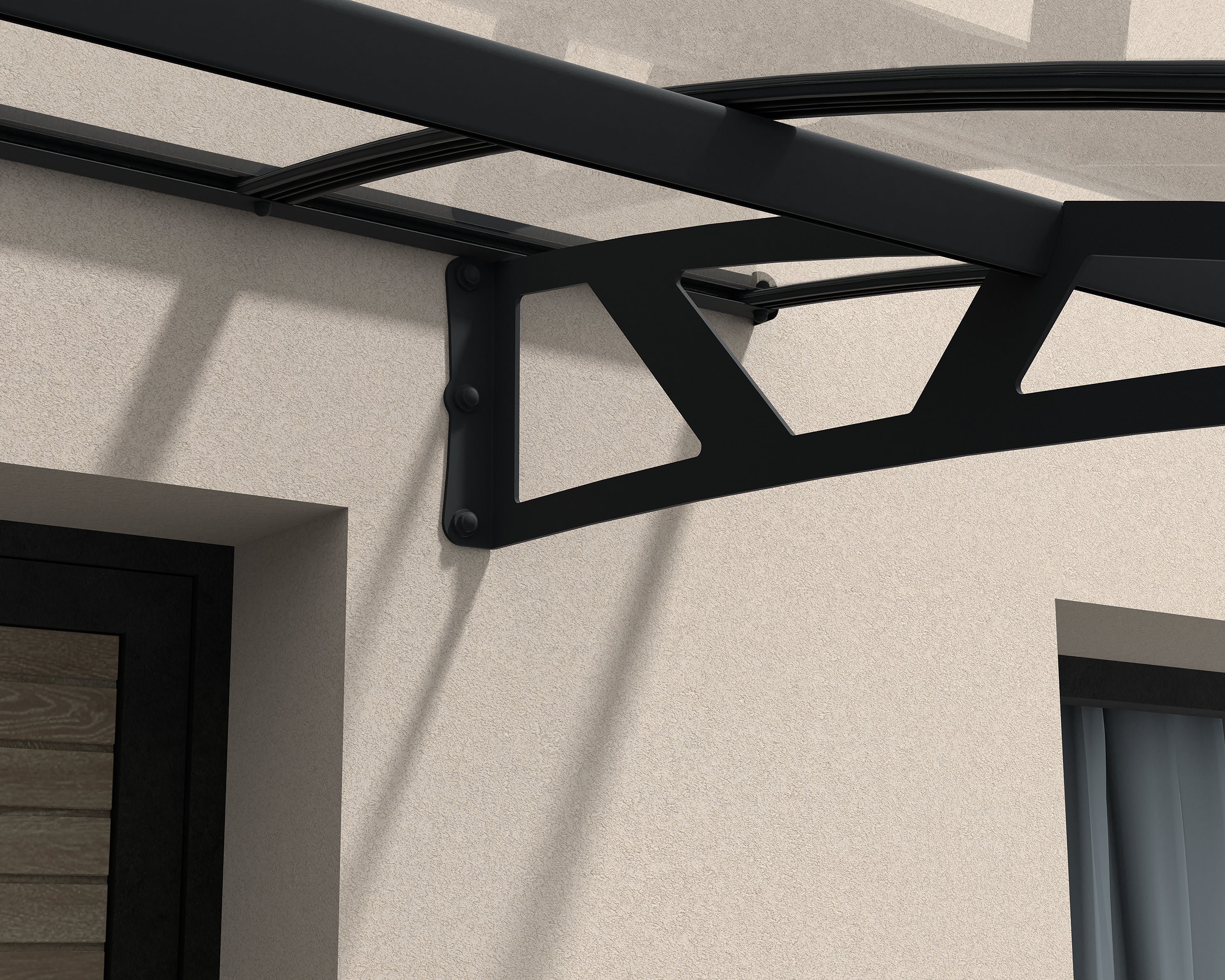 Amsterdam Door Canopy - 2235mm Wide x 1390mm Projection
