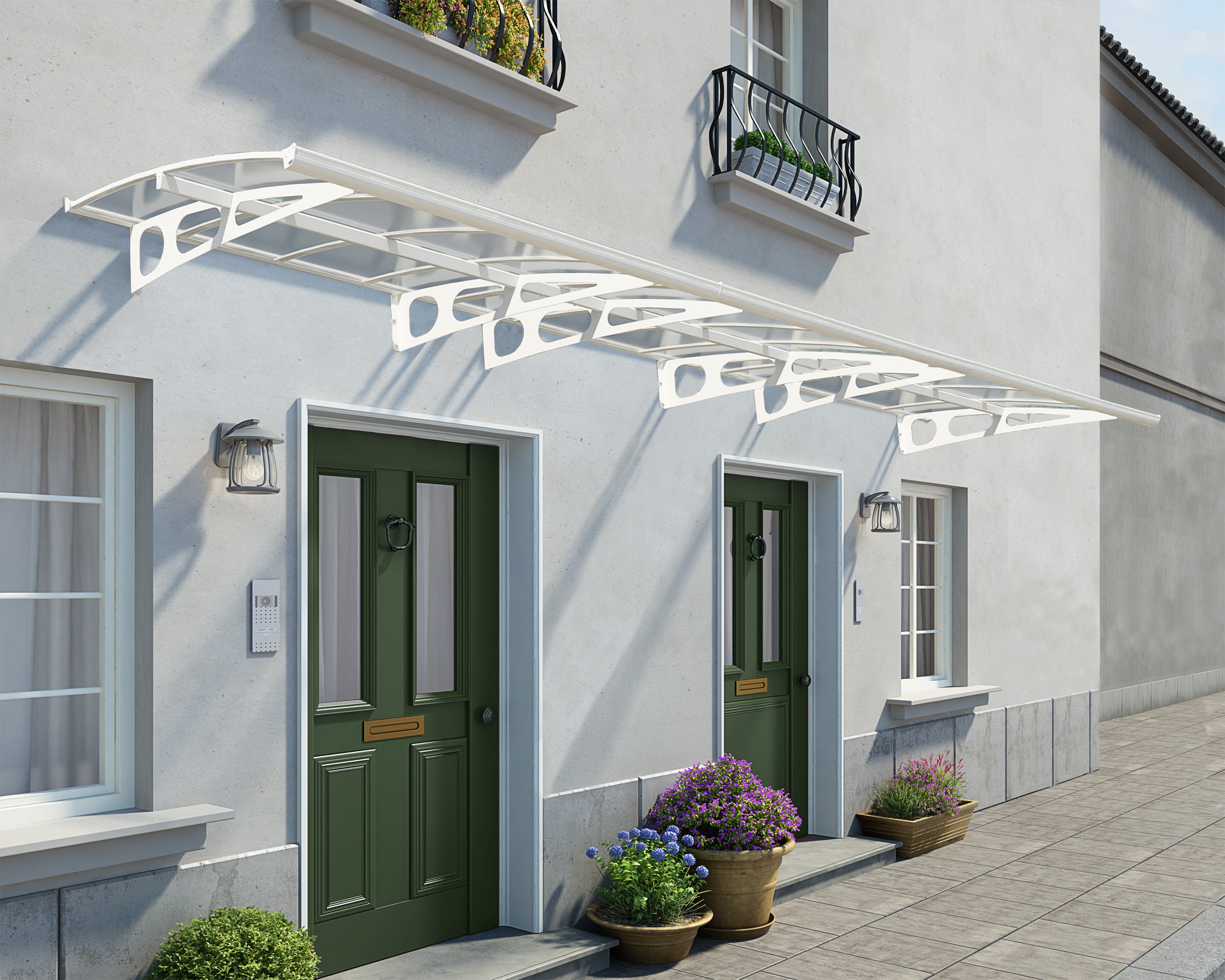 Bordeaux Door Canopy - 6705mm Wide x 1390mm Projection