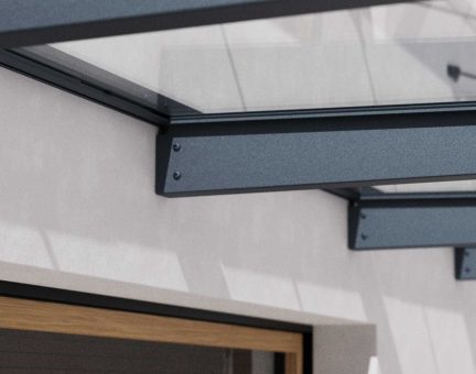 Sophia XL Door Canopy - 2860mm Wide x 1400mm Projection