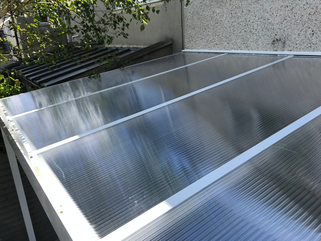 Lean-To Patio Canopy Kit White - Available in multiple sizes
