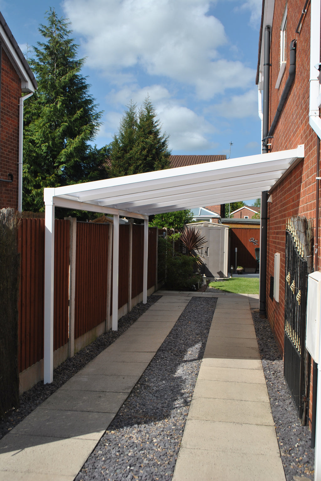 Lean-To Patio Canopy Kit White - Available in multiple sizes