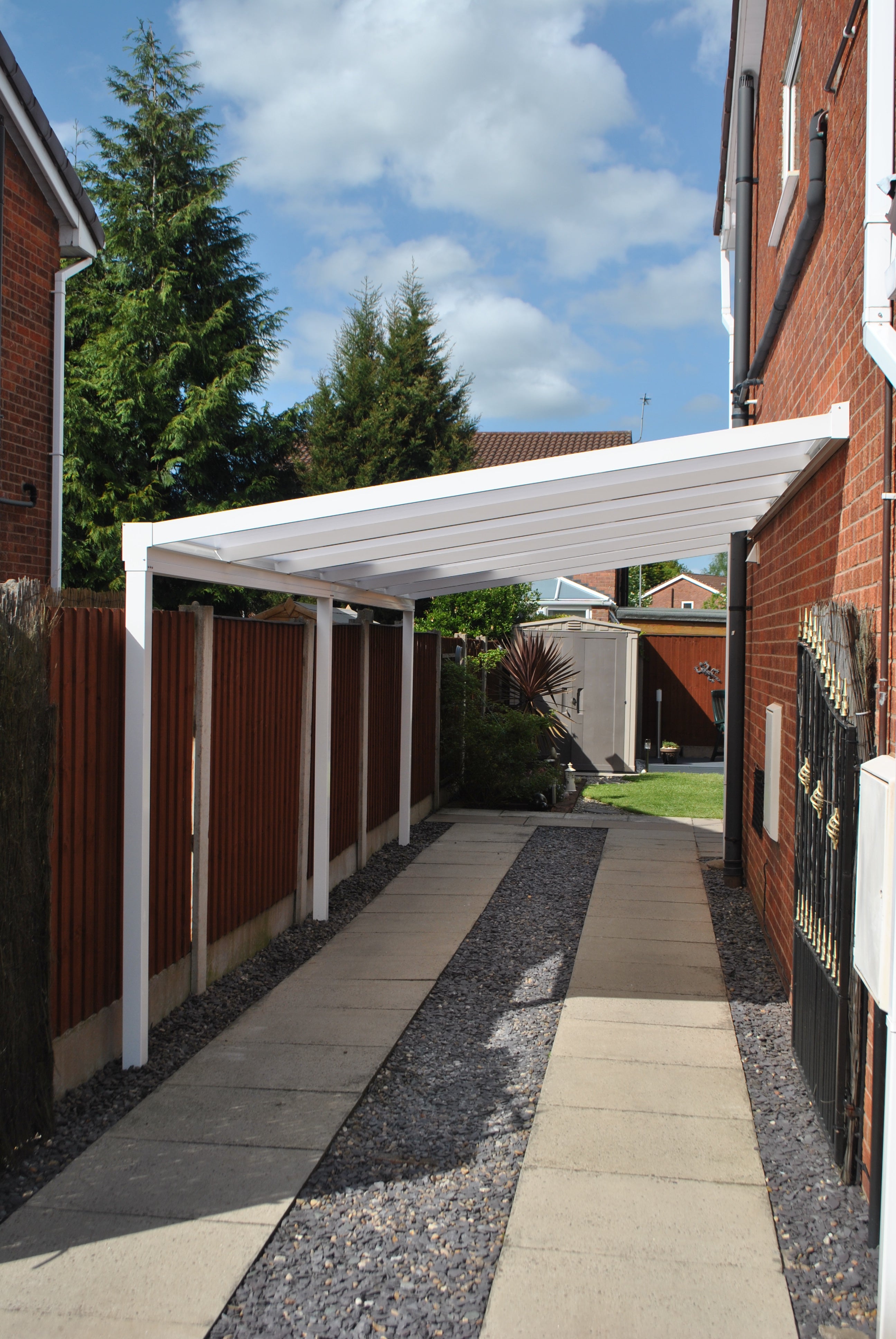 Lean-To Patio Canopy Kit White - Available in multiple sizes