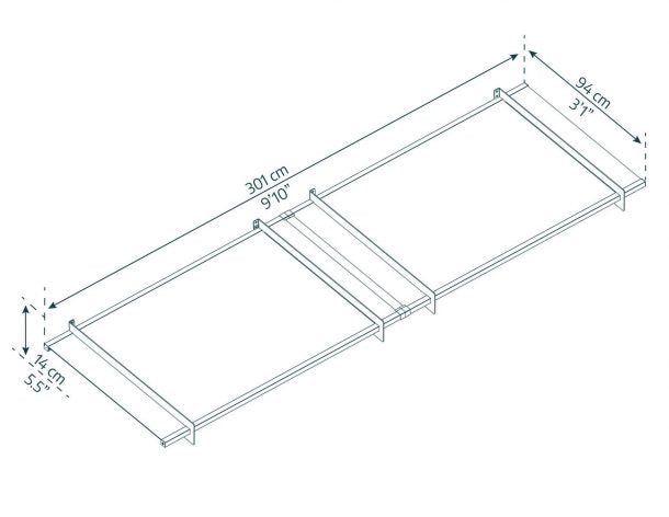 Nancy Door Canopy - 3010mm Wide x 940mm Projection