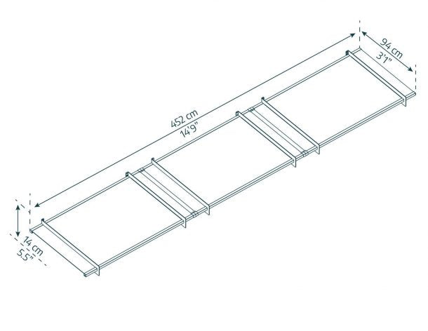 Nancy Door Canopy - 4520mm Wide x 940mm Projection