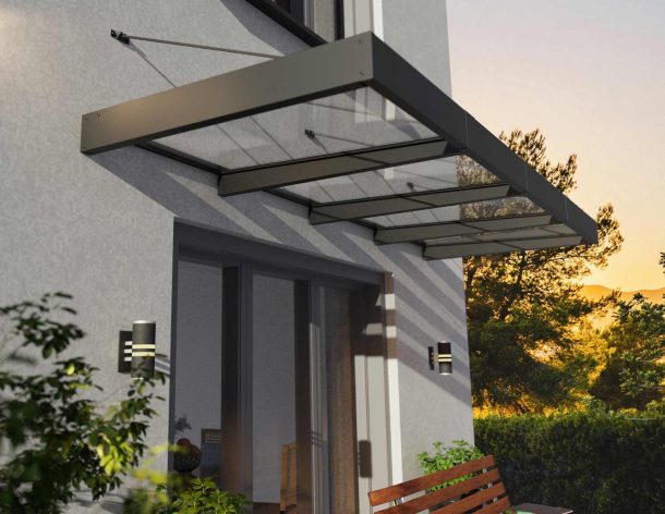 Sophia XL Door Canopy - 3790mm Wide x 1400mm Projection