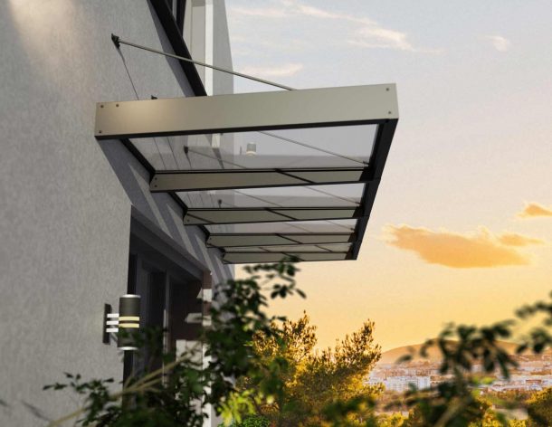 Sophia XL Door Canopy - 3790mm Wide x 1400mm Projection