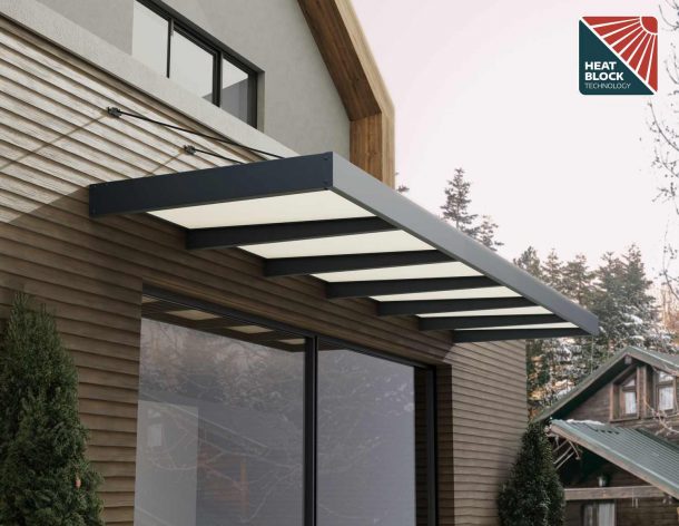 Sophia XL Door Canopy - 5650mm Wide x 1400mm Projection