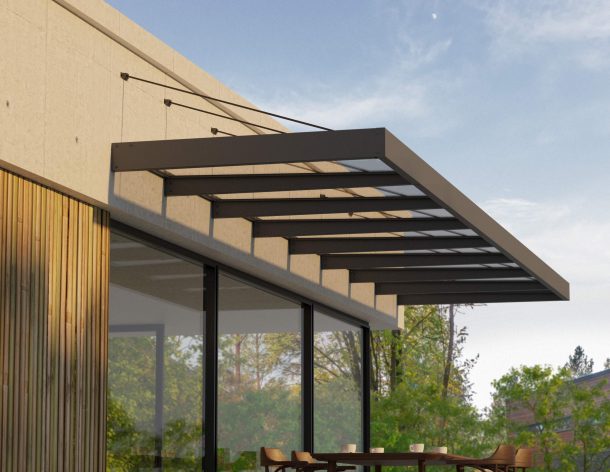 Sophia XL Door Canopy - 7500mm Wide x 1400mm Projection
