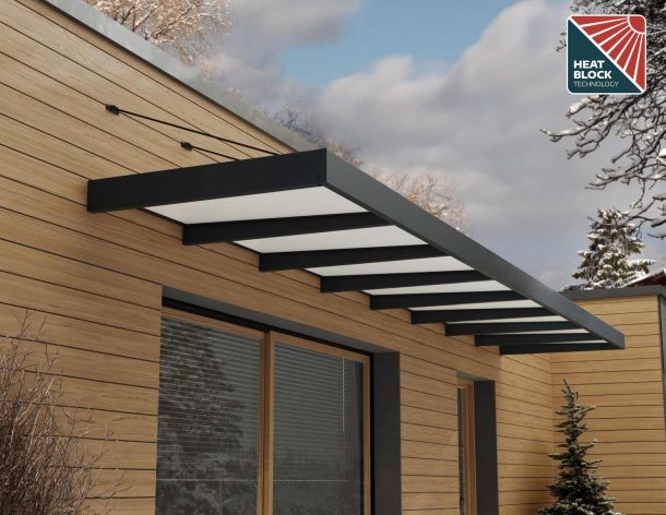 Sophia XL Door Canopy - 7500mm Wide x 1400mm Projection