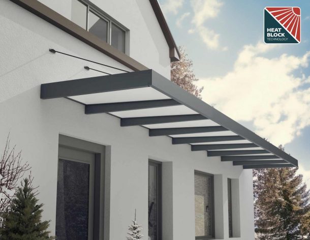 Sophia XL Door Canopy - 8450mm Wide x 1400mm Projection