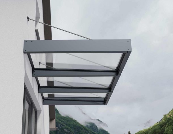 Sophia XL Door Canopy - 2860mm Wide x 1400mm Projection