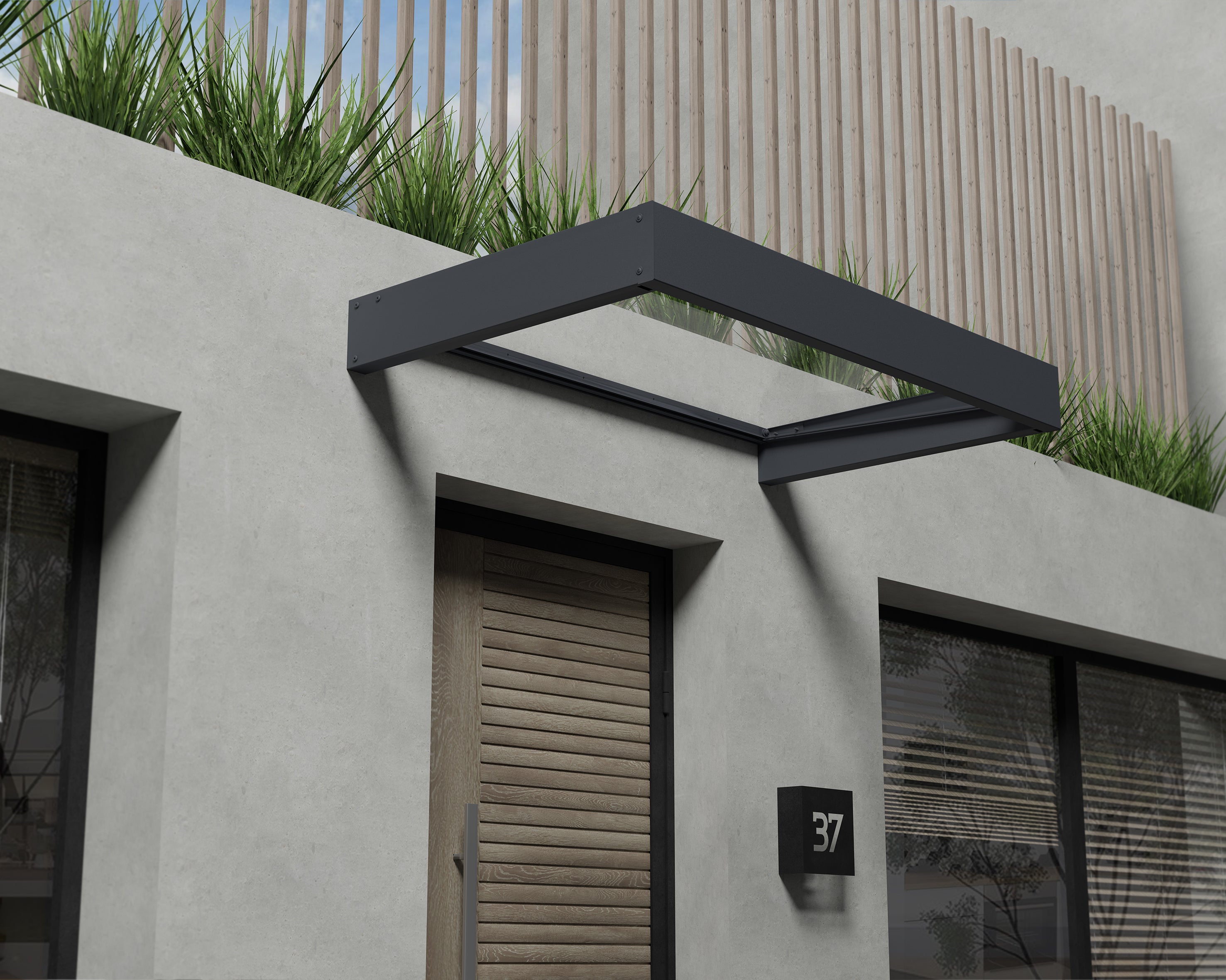 Sophia Door Canopy - 1600mm Wide x 950mm Projection