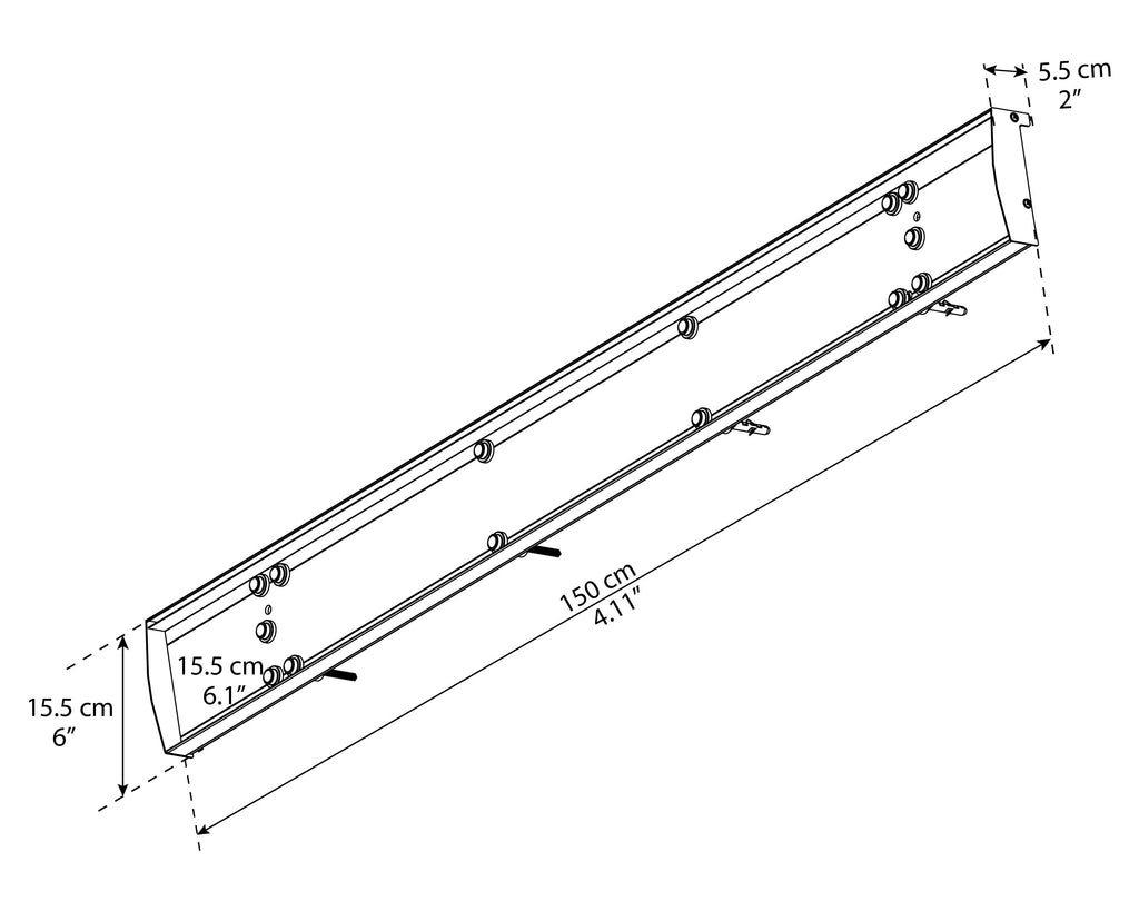 Nancy Door Canopy - 1505mm Wide x 940mm Projection