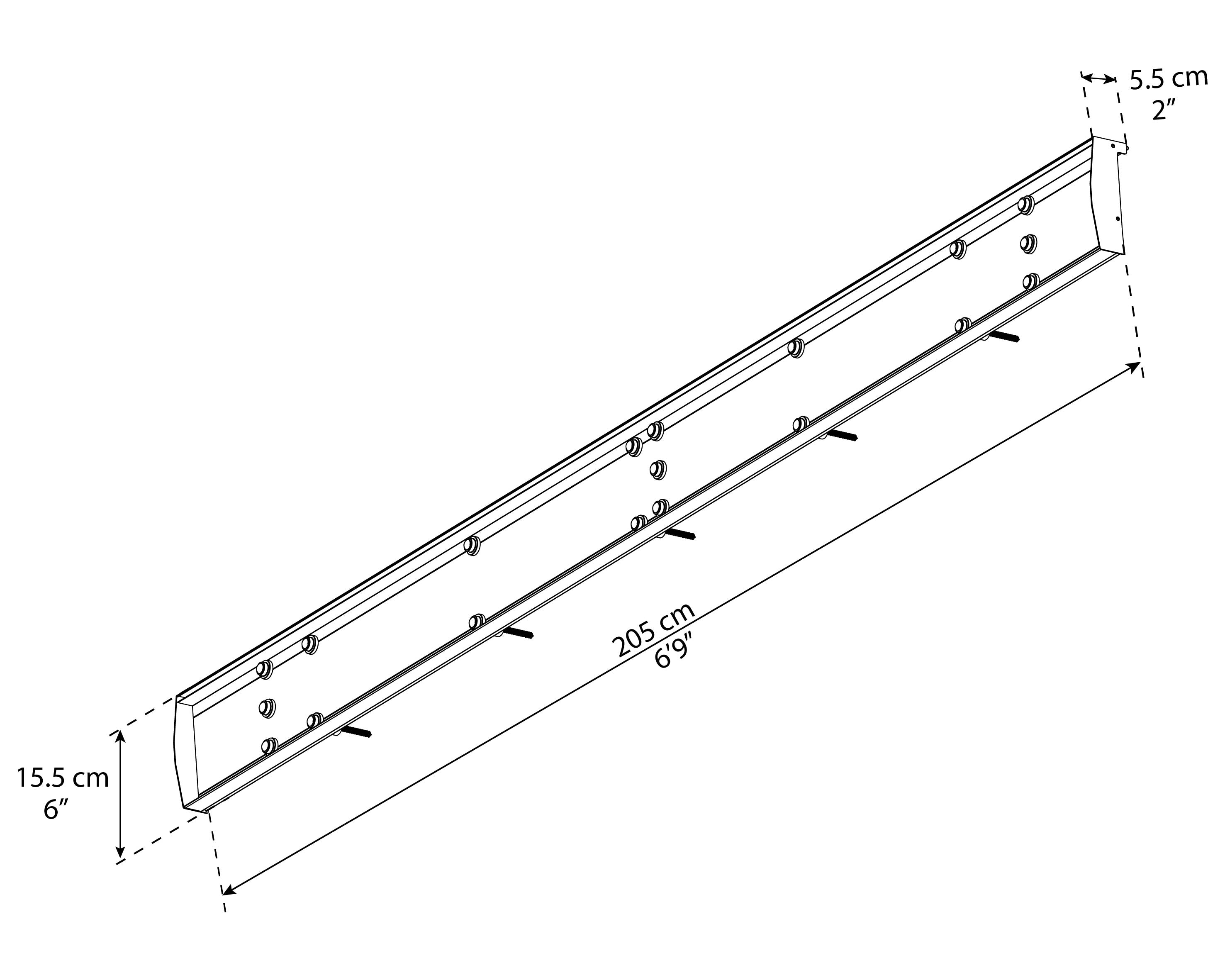 Nancy Door Canopy - 2055mm Wide x 940mm Projection