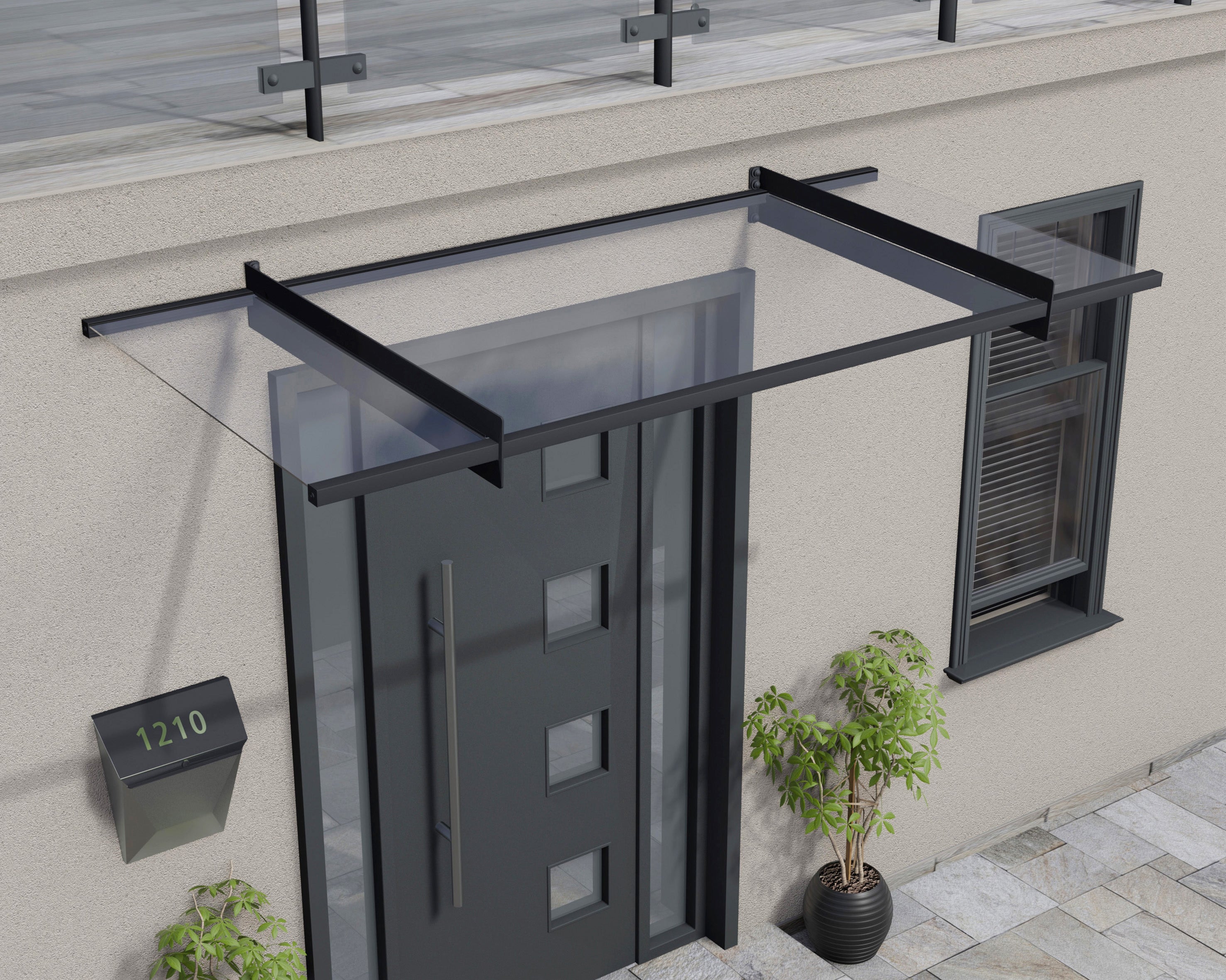 Nancy Door Canopy - 2055mm Wide x 940mm Projection